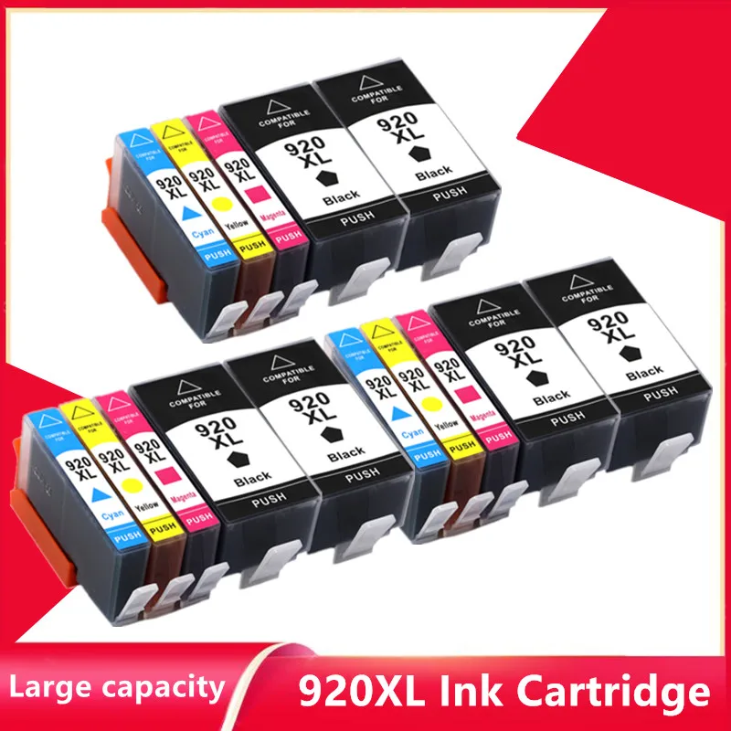 

Совместимый чернильный картридж 920XL для HP 920XL для hp 920 HP 920 XL для принтера HP Officejet 6500 6500A 6000 7000 7500 7500A