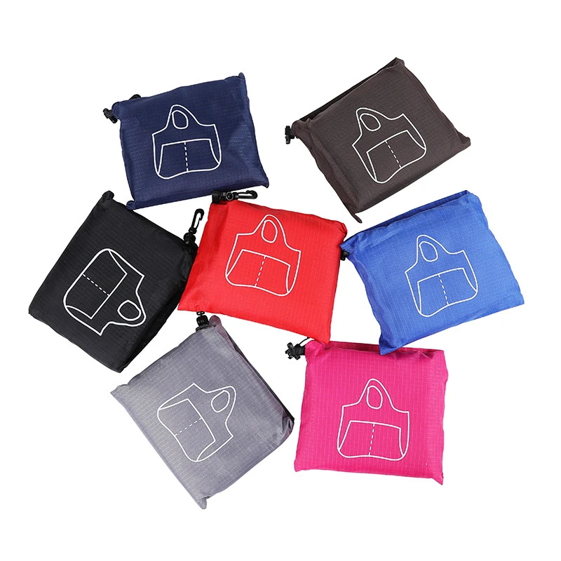 Big Folding Shopping Bag Large Capacity Portable Reusable Waterproof Grocery Shoulder Handbags for Travel shopping bag grocery bags tote bags