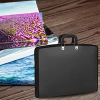 Art Portfolio Case with Zipper Portfolio Storage Bag Folder Artist Carrying Case PP Material for Artwork Poster Painting Board 6