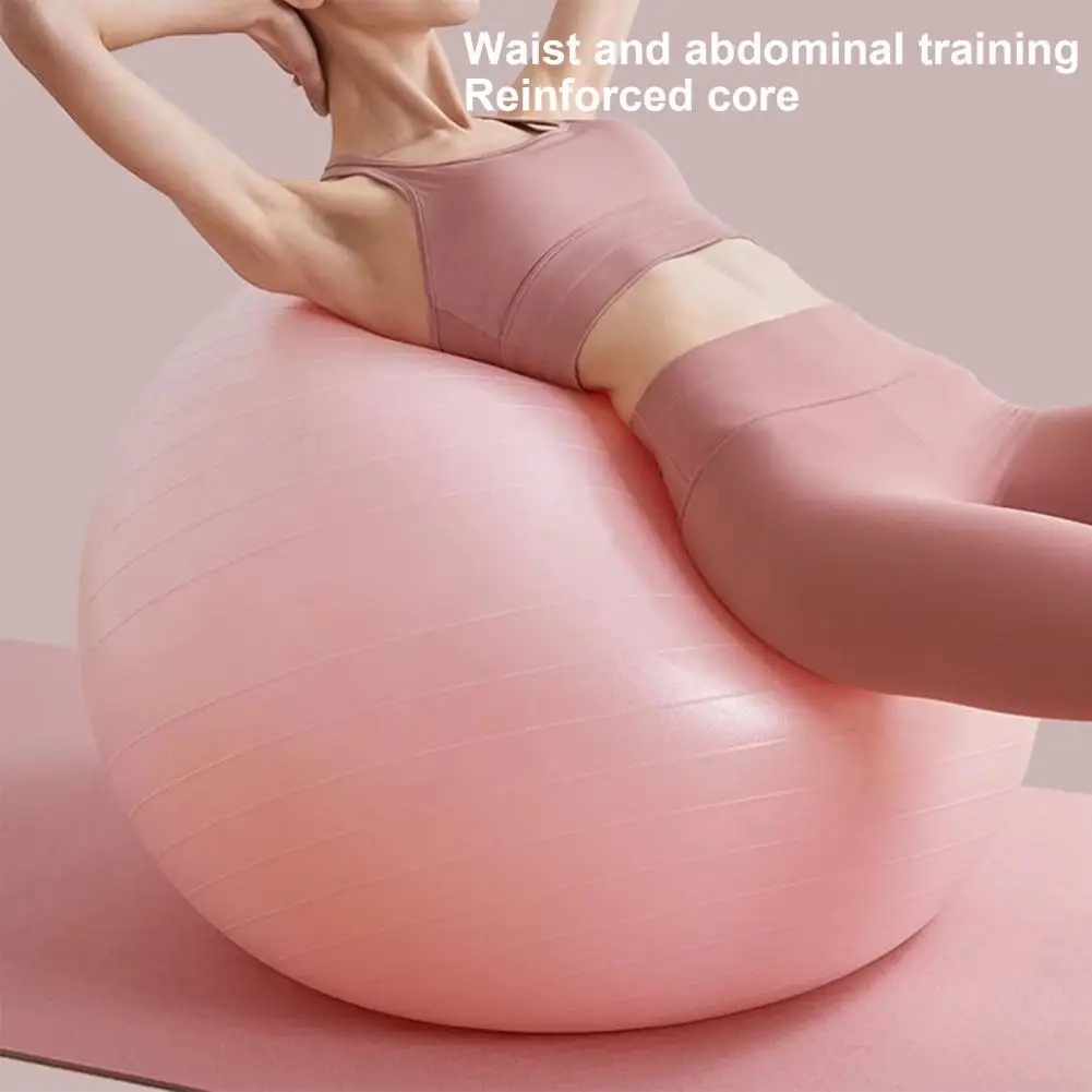 Yoga Stability Ball Fitness Balance Ball Anti-slip Yoga Set with Air Pump for Physical Therapy Fitness for Home Kids