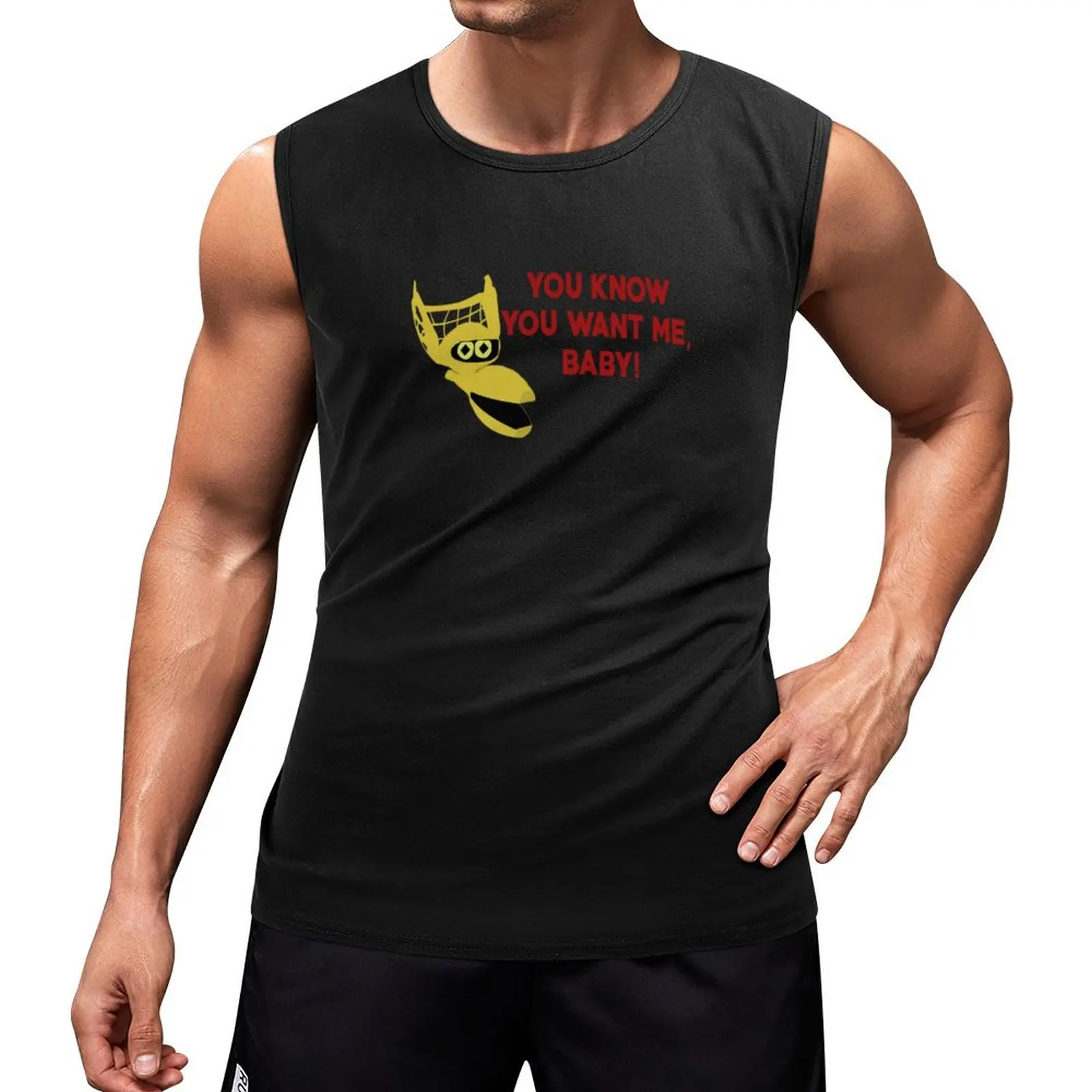 

You Know You Want Me, Baby! Tank Top basketball clothing Men's summer vest gym clothes for man