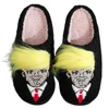 Plush Trump Wig Slippers Closed Toe Slippers Comfortable Fluffy Home Slippers Creative 3D Fake Hair Furry Slipper for Men Women 2