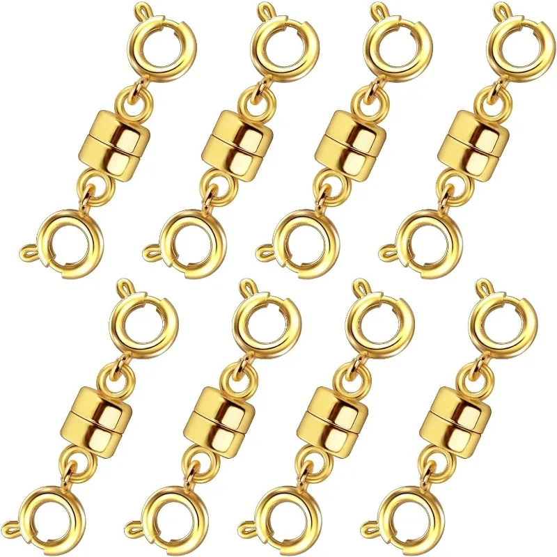 Double Magnetic Necklace Clasps and Closures for Jewelry