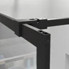 46" X 72" Shower Screen Walk-in Wet-room Black 6