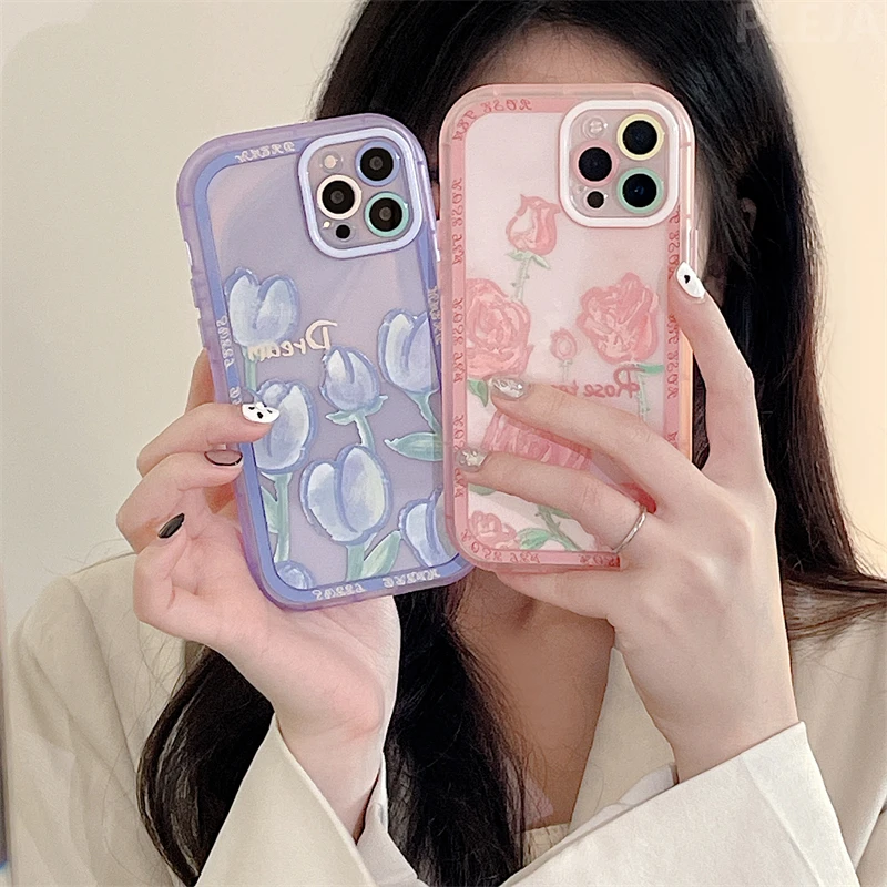 Pink Rose Purple Tulip Flower Cute Phone Case For Iphone 13 Pro 12 11 Pro Max X Xr Xs Max Cover Precise Protective Soft Cases Aliexpress Pink Rose Purple Tulip Flower Cute Phone Case For Iphone 13 Pro 12 11 Pro Max X Xr Xs Max Cover Precise Protective Soft Cases Aliexpress