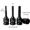 1pcs Impact Hex Driver Bit Metric 1/2" Drive Cr-Mo Steel Air Allen Keys Screwdriver Bit Socket Impact Wrench Tools H4-H22 3