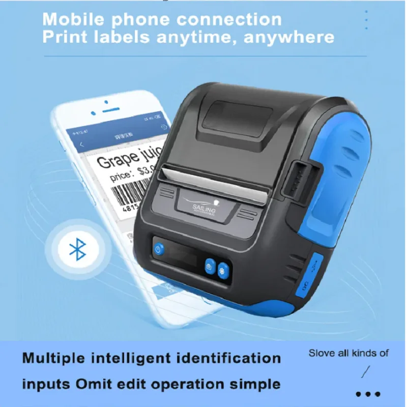 Marco-portátil sem Fio Bluetooth Impressora Térmica Receipt Label Maker Sublimação Adesivos P29l 80 mm 3