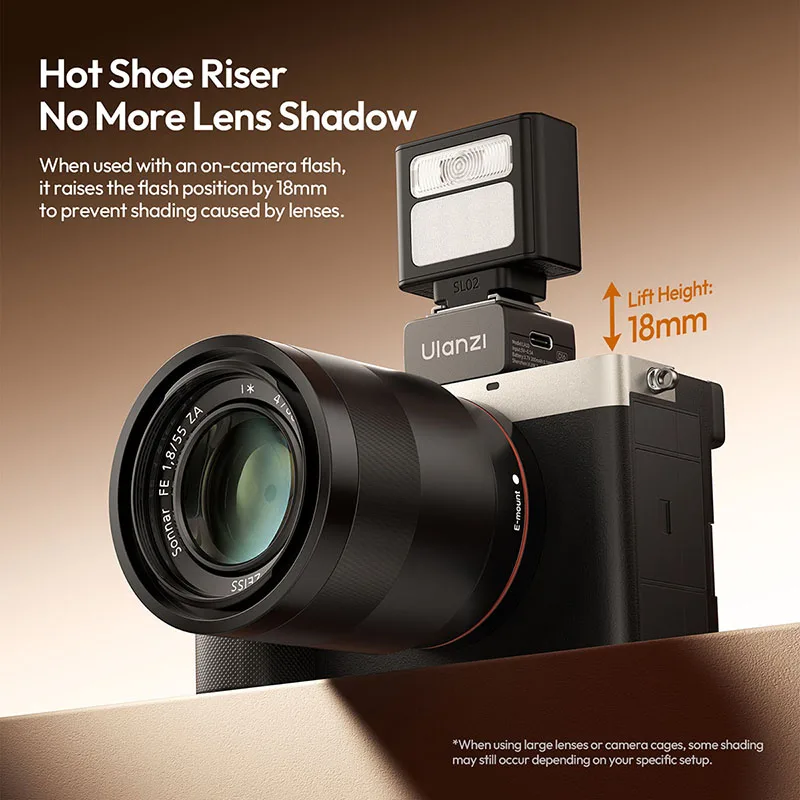 Ulanzi LA10 Mini Flash Trigger with Hot Shoe Mount 8m Stable Connection for Digital Cameras Flash Lights Outdoor Livestreaming