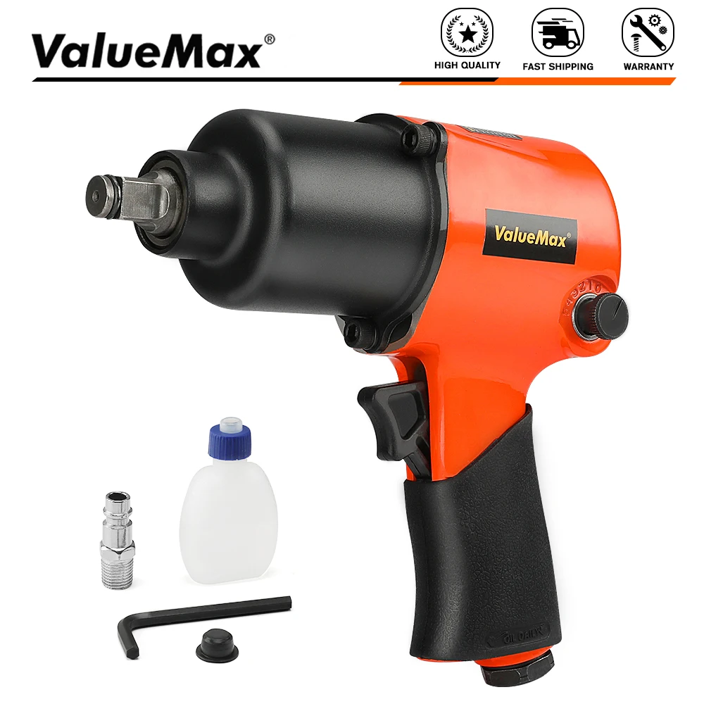 ValueMax Drive Air Impact Wrench Pneumatic Tools Professional Auto Car Repairing Tool Tire Removal Spanners |