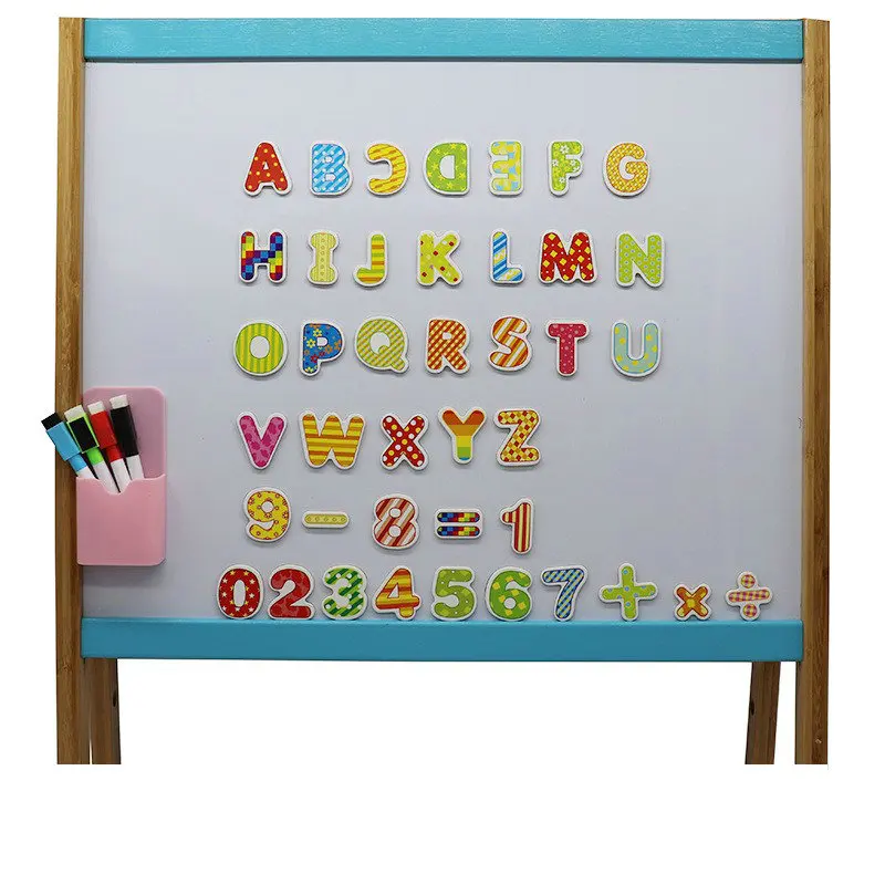 41PCS/LOT.Letters.numbers.math soft magnet,white blackboard magnet.Kindergarten supplies.Teach your own.Math toys.English learn 5