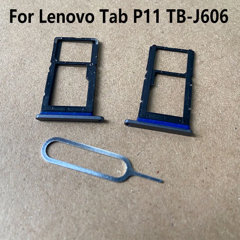 

New For Lenovo Tab P11 TB-J606 TB-J606F TB-J606N SIM Card Tray + Micro SD Card Tray Reader Socket Holder