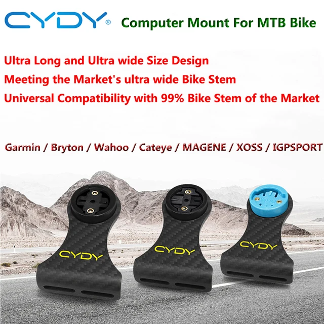 Wenbones Support Ordinateur Vélo Alliage Aluminium - Compatible Garmin Wahoo Bryton