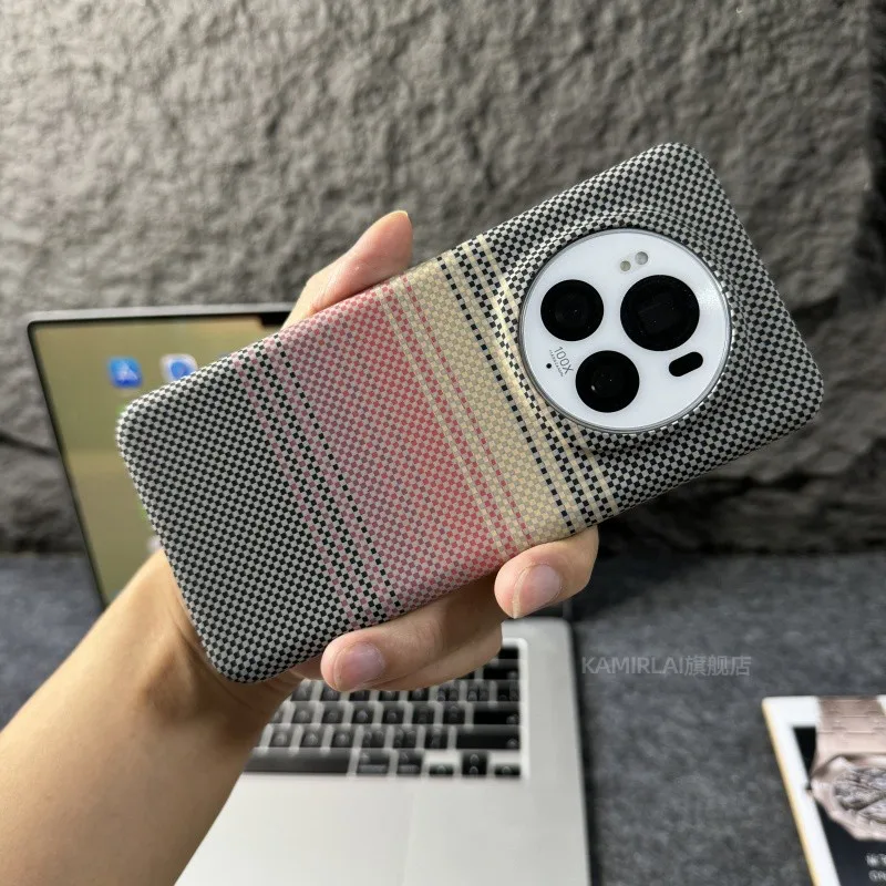 Ultra Thin Matte Carbon Fibre Stripe Sunset Series Shockproof Phone Case