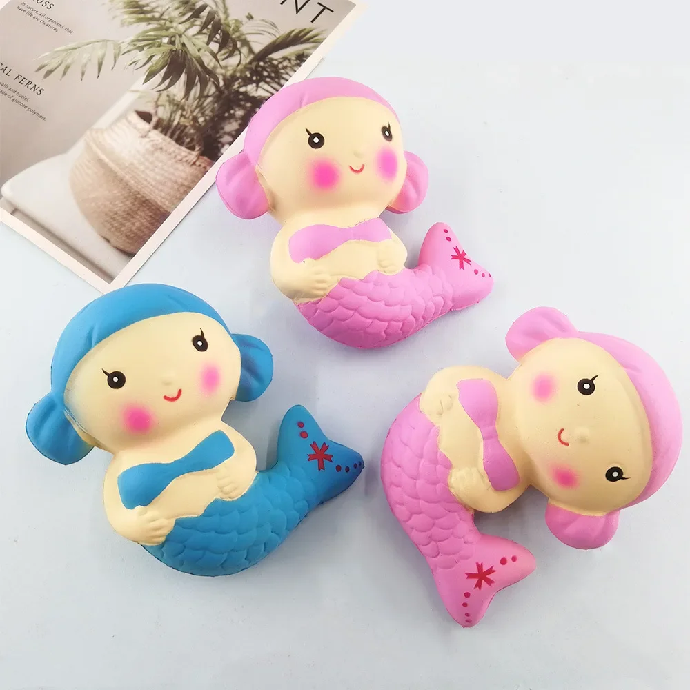 

Novelty And Fun Slow Rebound Simulation Animal PU Soft Mermaid Children's Decompression Toys Slow Rise Decompression Toys