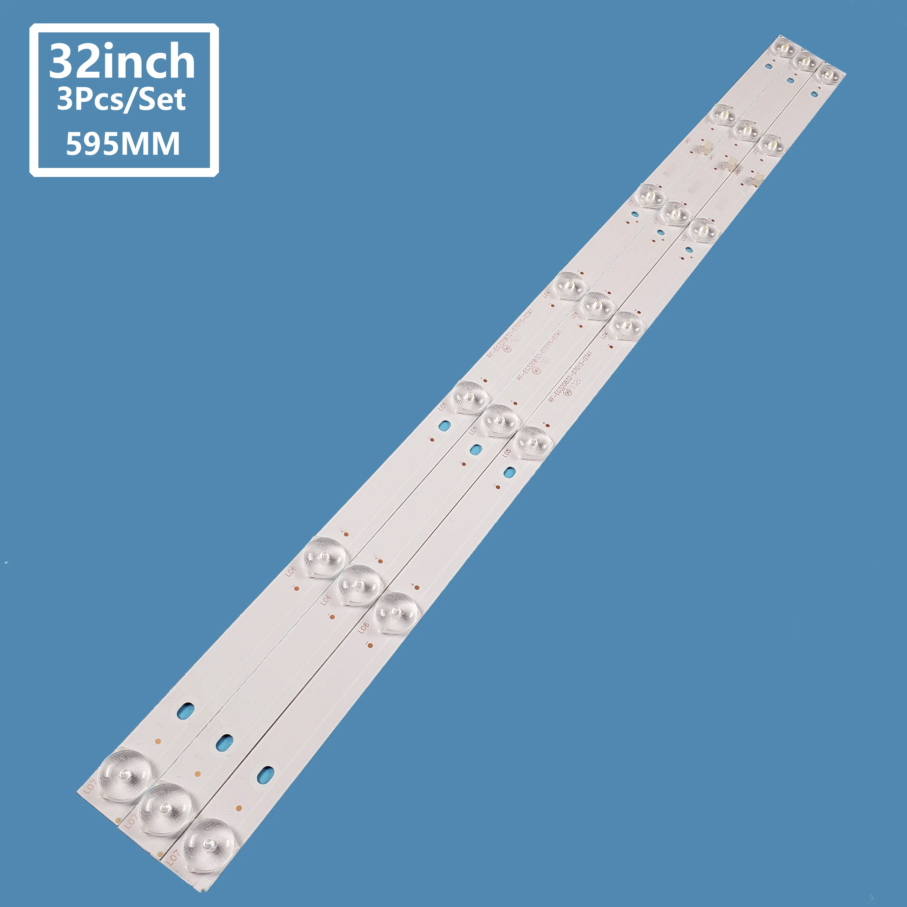 3Pcs/set TV LED Backlight Bar Light Strip RF-EG320B32-0701S-07A1 for TCL 32inch LE32E7900/AOC Skywort 32K3 AOC LE32A1138/80 4pcs set tv led backlight strip bar light v5df 320dc1 r2 for samsung 32inchue32j6300aw ue32j6300ak v5df 320dc1 r2 ue32j6370suxzg