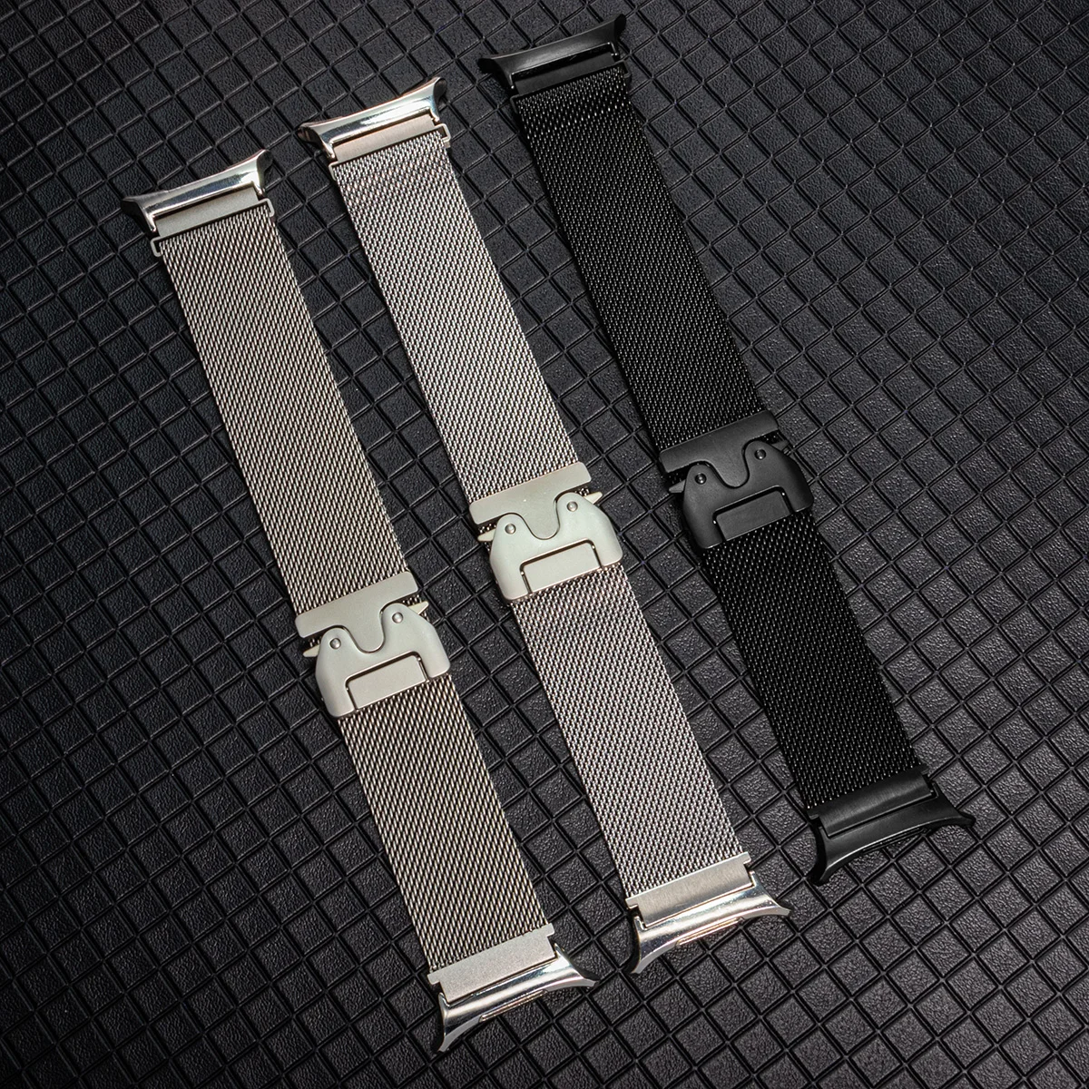 Premium Stainless Steel Milanese Loop Strap with Parachute Buckle