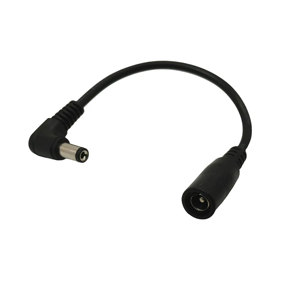 Charging Cable DC 5.5 x 2.1mm Male to Female Adapter 5.5*2.1mm Right Angle 90 Degree