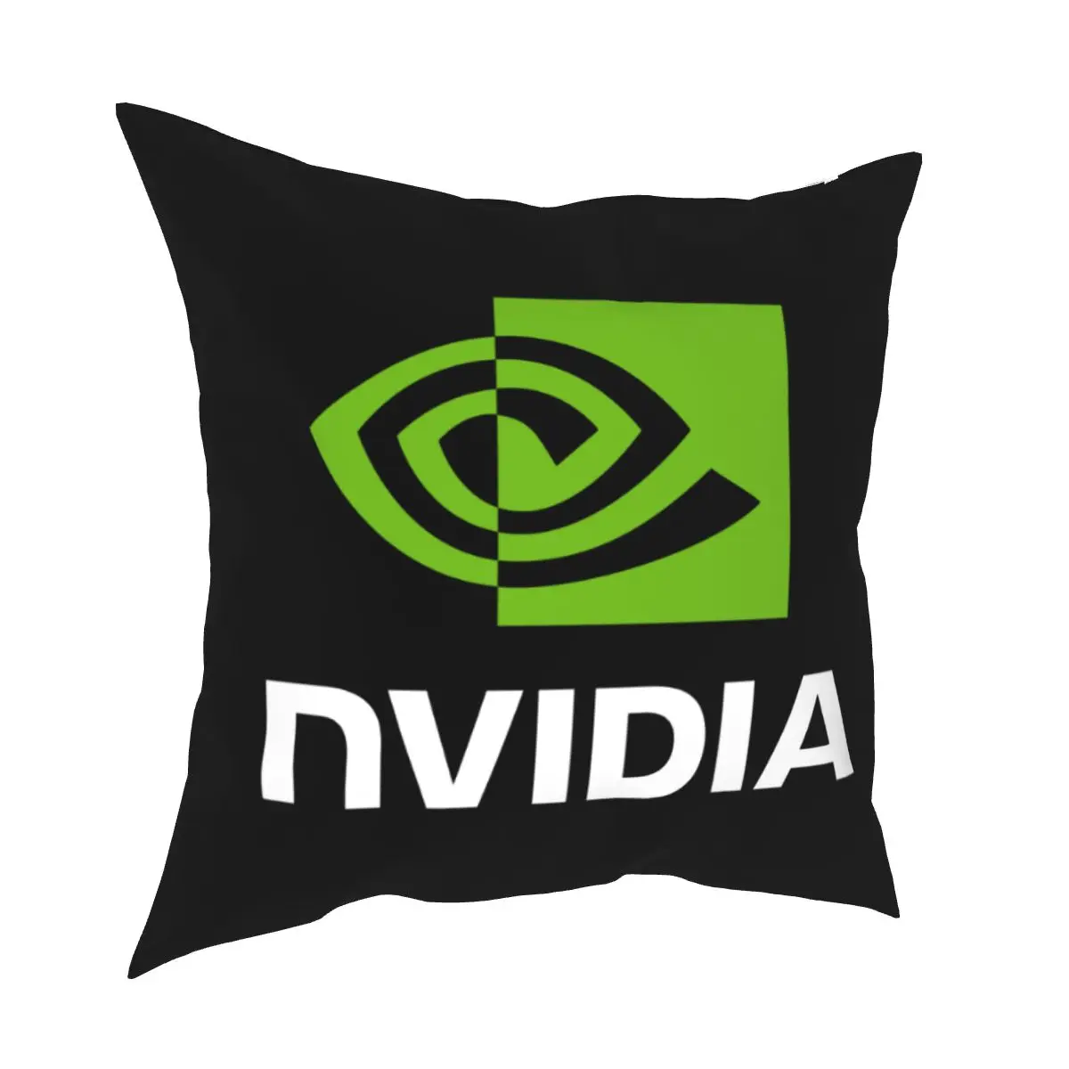 Фото Чехол для подушки с принтом Intel Nvidia Geforce Gtx, антибактериальный №1