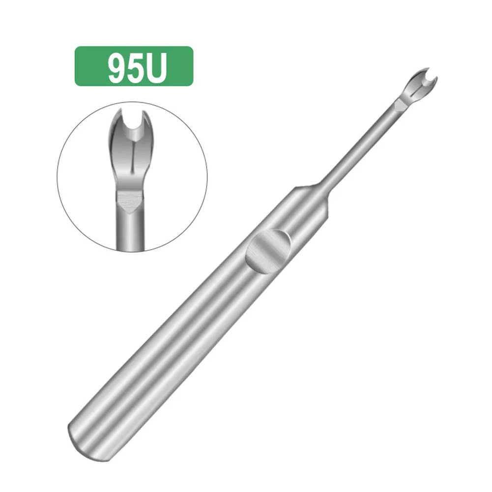 

95/115mm Leather Stitching Skiving Tool U/V Shape Stainless Steel Groover Trimmer For Leather Edge Skiving DIY Hand Tool