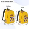 Fashionable and versatile L-Luka Magic Num 77 Laker backpack, suitable for both men and women, showcasing individual charm. 4