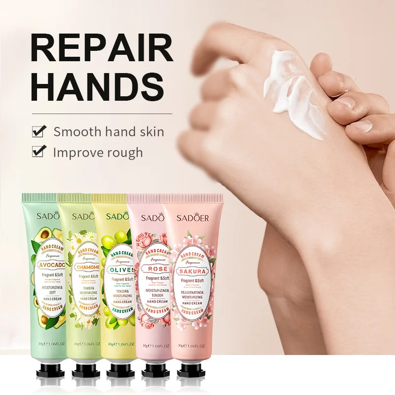 Moisturizing Hand Cream Anti-cracking Wrinkle Removal Whitening Repair  Lotion Plant Extract Hand Massage Nourishing Hand Care