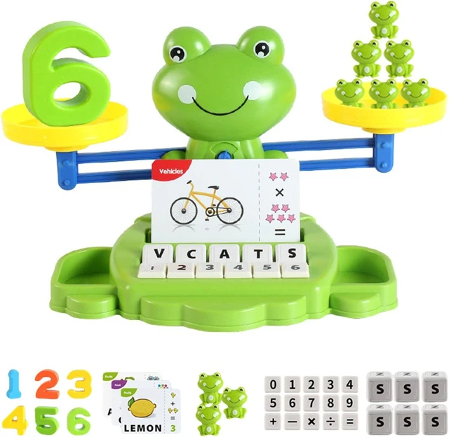 Kids Balance Scale Includes 20 Weights Math Learning Game for Preschool Toy