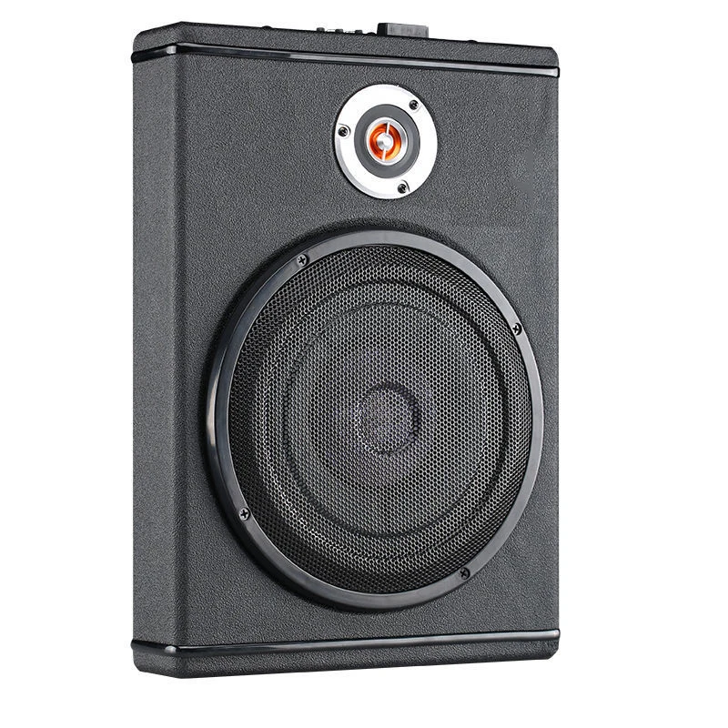 8 inch 600W Car Subwoofer Under Seat Active Subwoofer 12V Powerful Pure Bass Amplifier Shockproof Car Audio Stereo Bass Speaker