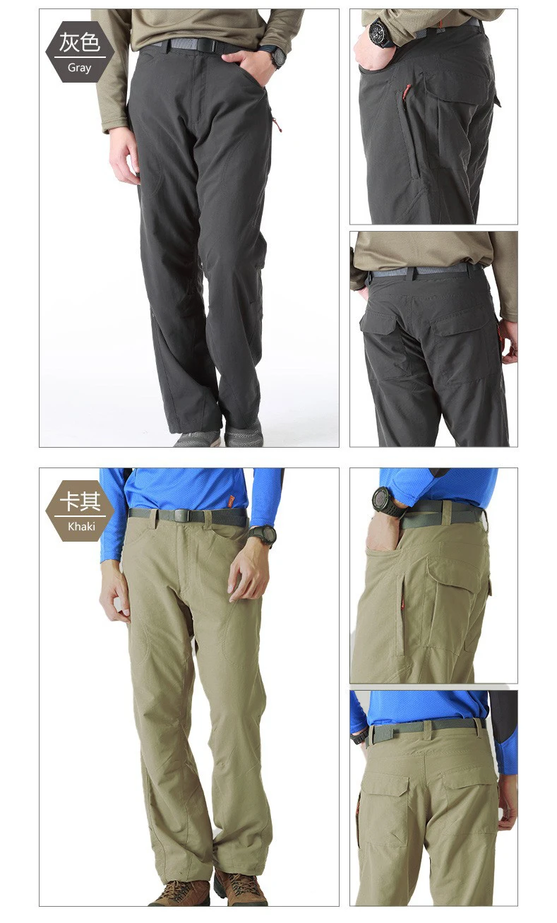 Men Fishing Pants Hiking Sports Outdoor Pants Summer Men Casual Sports UPF50+ Quick Dry Breathable Wading
