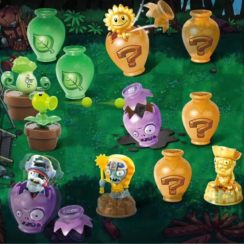 New Plants Vs Zombies Blind Box Toy Peashooter Figura Mobile Ornamenti Figure Giocattolo Autentiche 4 Stile Modello Di Gioco Regalo Per Bambini Per Ragazzo - Foto 7