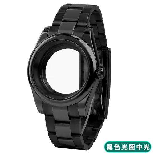 For Datejust Oyster Watch Case 36mm 39mm Stainless Steel Bracelet Strap Black silver Bezel Glass NH35 NH36 Movement Accessories - Image 6