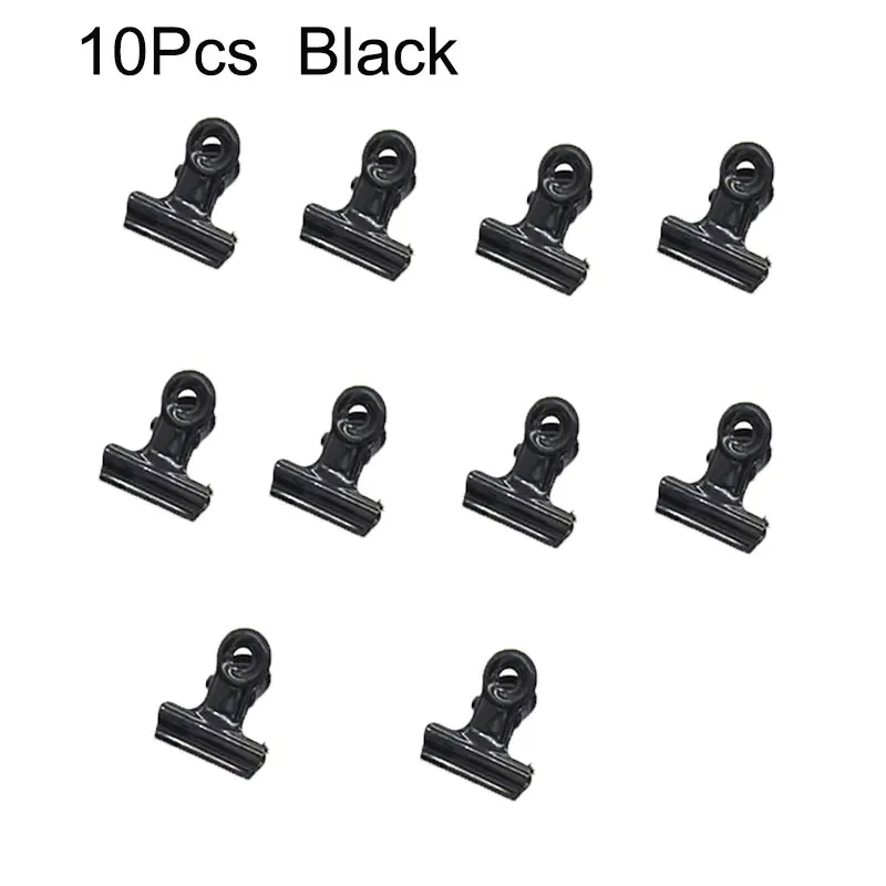 Clip Bulldog 30 Pezzi - Cerniera Metallo 22mm, Per Carta, Ufficio, Casa, Nero - Foto 12