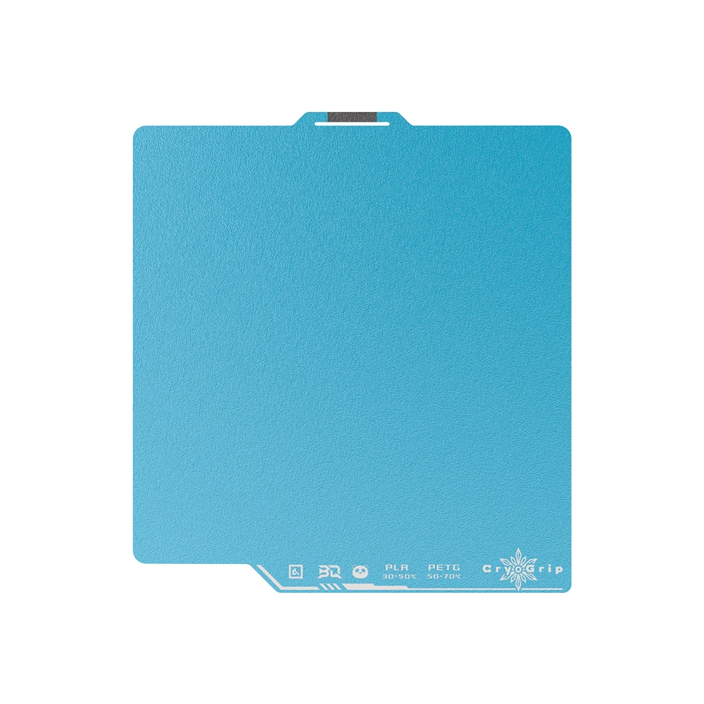 Placa de construcción BIQU Panda CryoGrip/CryoGrip Pro de 257 x 257 mm de acero flexible con textura de doble cara para impresora 3D BambuLab P1P P1S A1