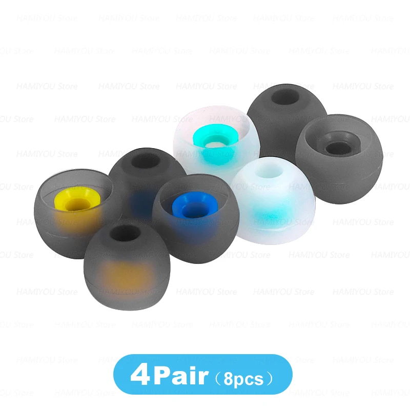 Two-Tone Silicone Earphone Tips – In-Ear Comfort Accessories
