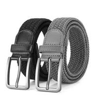 Fashionable Men's Elastic Belt Braided Belt Personality Trendy Men's Tactical Belt Outdoor Adventure Multifunctional Belt