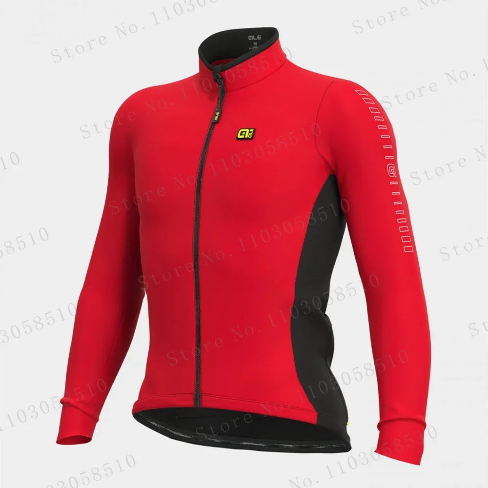 thumbnail image 1 of Maillot de ciclismo de invierno para hombre, ropa térmica de manga larga para ciclismo de montaña o carretera, chaqueta cálida, abrigo deportivo, 1 of 5