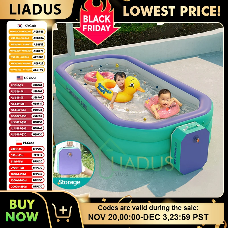 หนา Inflatable Octagon สระว่ายน้ําเด็กอ่างอาบน้ําพับได้ขนาดใหญ่ Splash สระว่ายน้ําสําหรับเด็กผู้ใหญ่ในร่มกลางแจ้ง Water Party 1