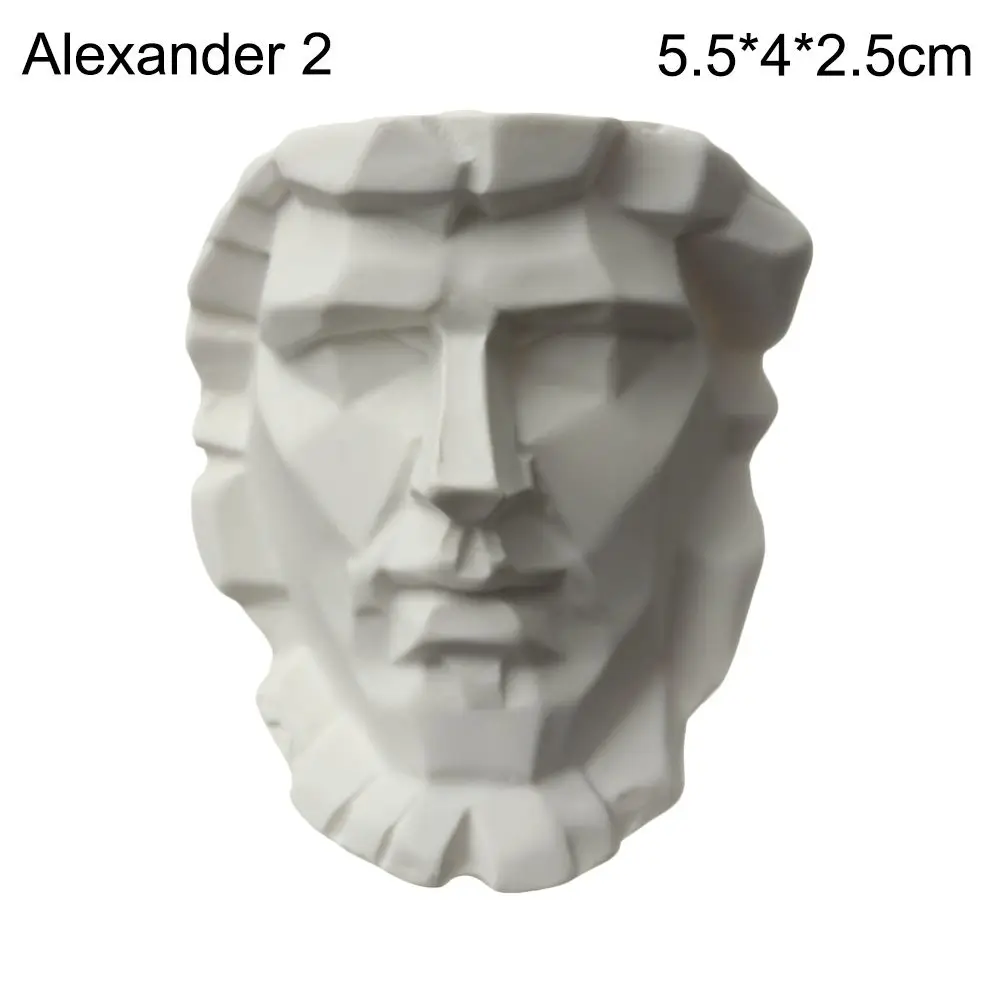 Mini Greek Mythology Celebrity Bust Sculpture - Decorative Gypsum Figurine for Drawing and Home Decor