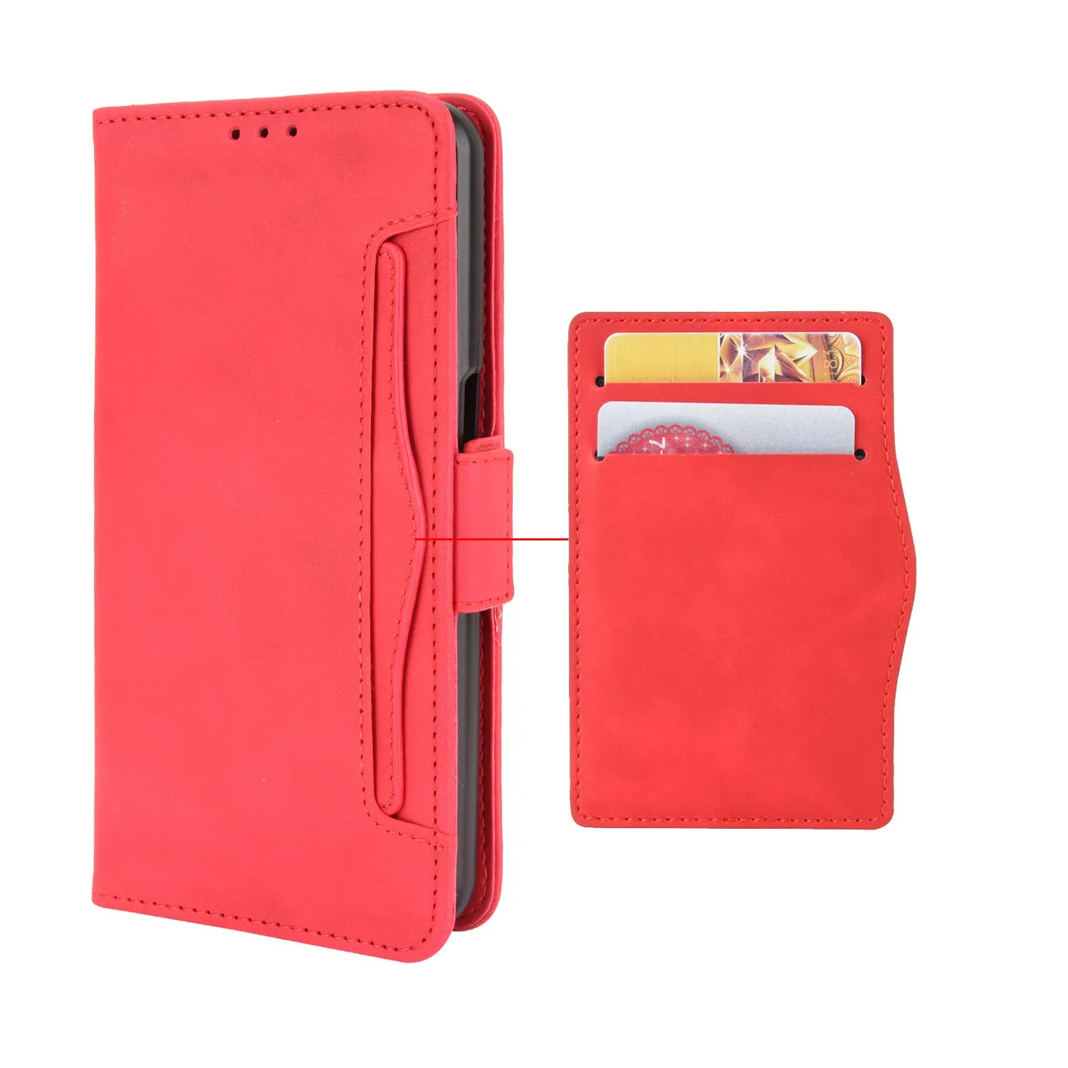 Leather Multi-Function Card Slot Wallet Flip Phone Case