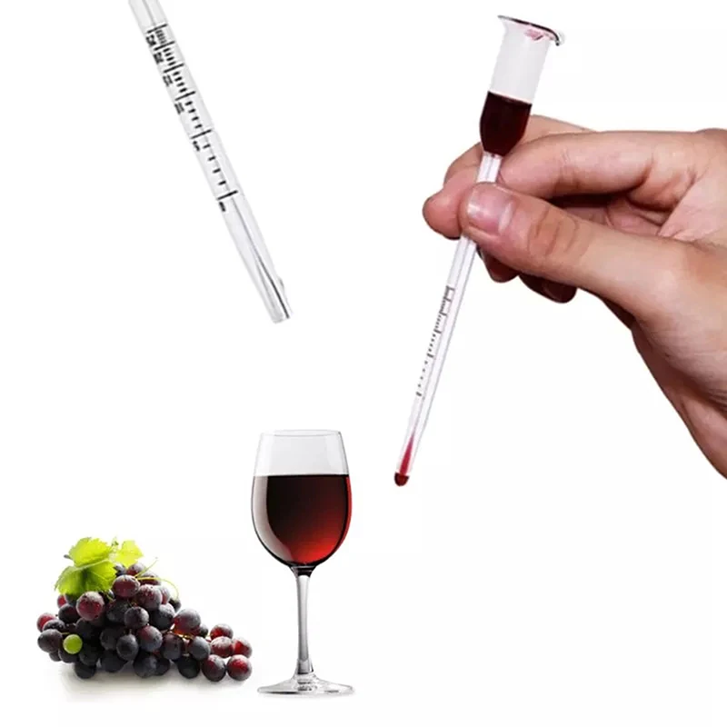 

1 Piece New 0 to 25 degrees Wine alcohol meter concentration meter tool Length 13*1.5*0.3cm for wine, fruit, rice, wine