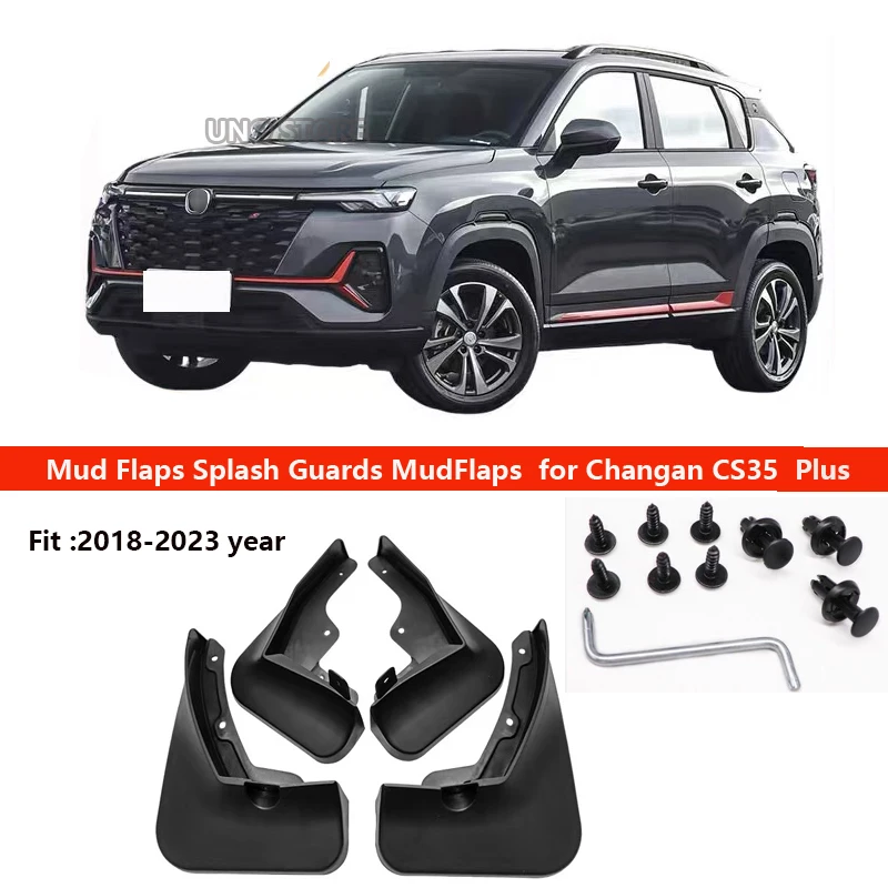 For Changan CS 35 PLUS 2018-2023 Mudflaps Splash Guards Car Wheel Mud Flaps Splash Guards MudFlaps