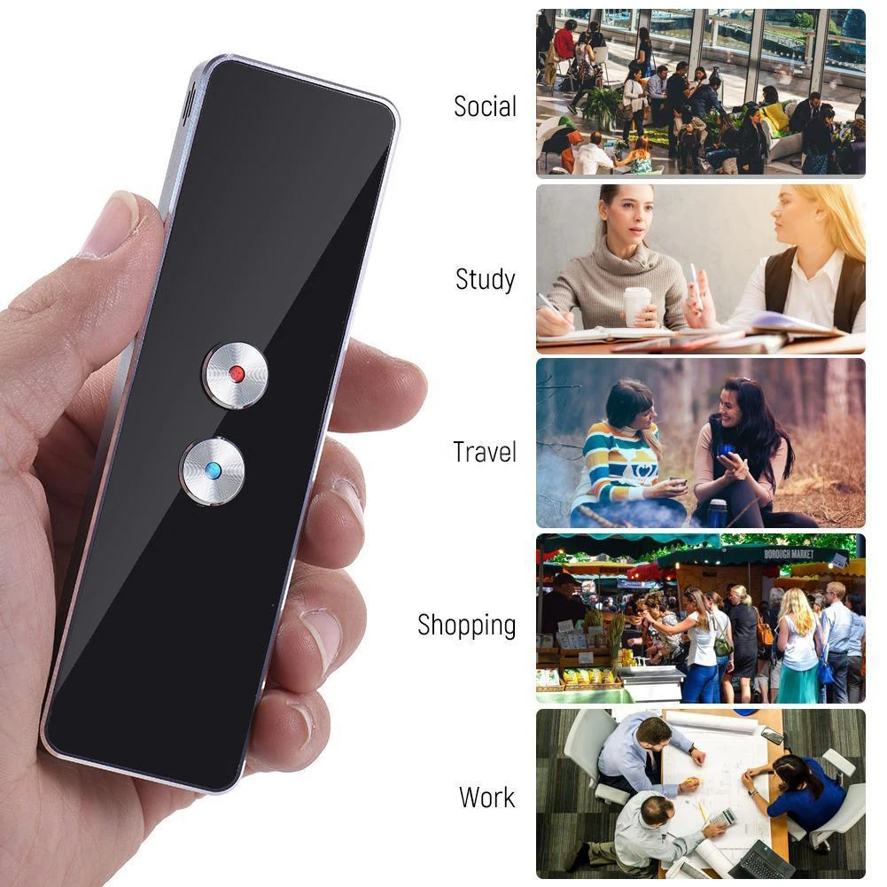 Language Translator Device Portable Two Way Voice Translators Devices 40 Languages Learning Translation Machine