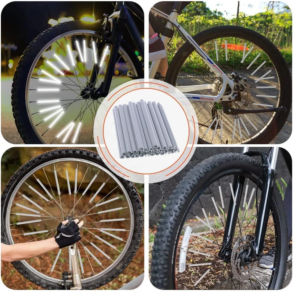 Lot De 72 Réflecteurs Pour Rayons De Vélo De Montagne/vélo De
