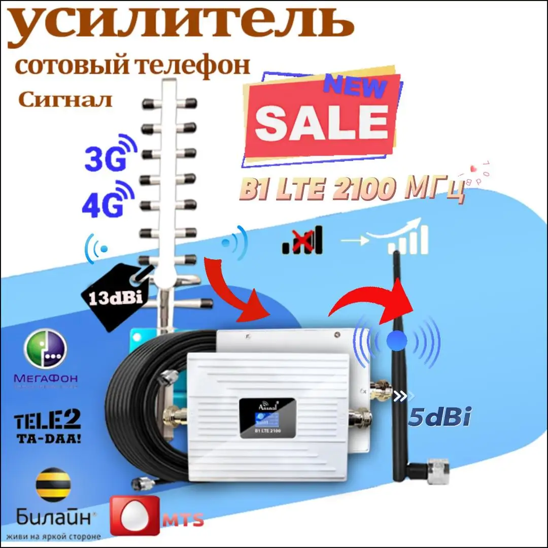 2024 Nuovo!! 2100Mhz 3G Ripetitore Di Segnale Gsm 2100Mhz Ripetitore Cellulare Cellulare Wcdma B1 2100Mhz Ripetitore 2 G4G Amplificatore Cellulare