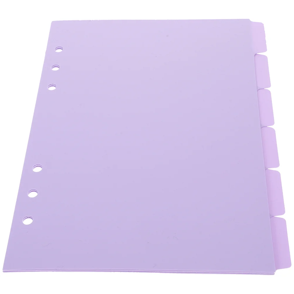

6Pcs Dividers for Binder Notepad Divider Tabs Paper Binder Dividers Notepad Supplies