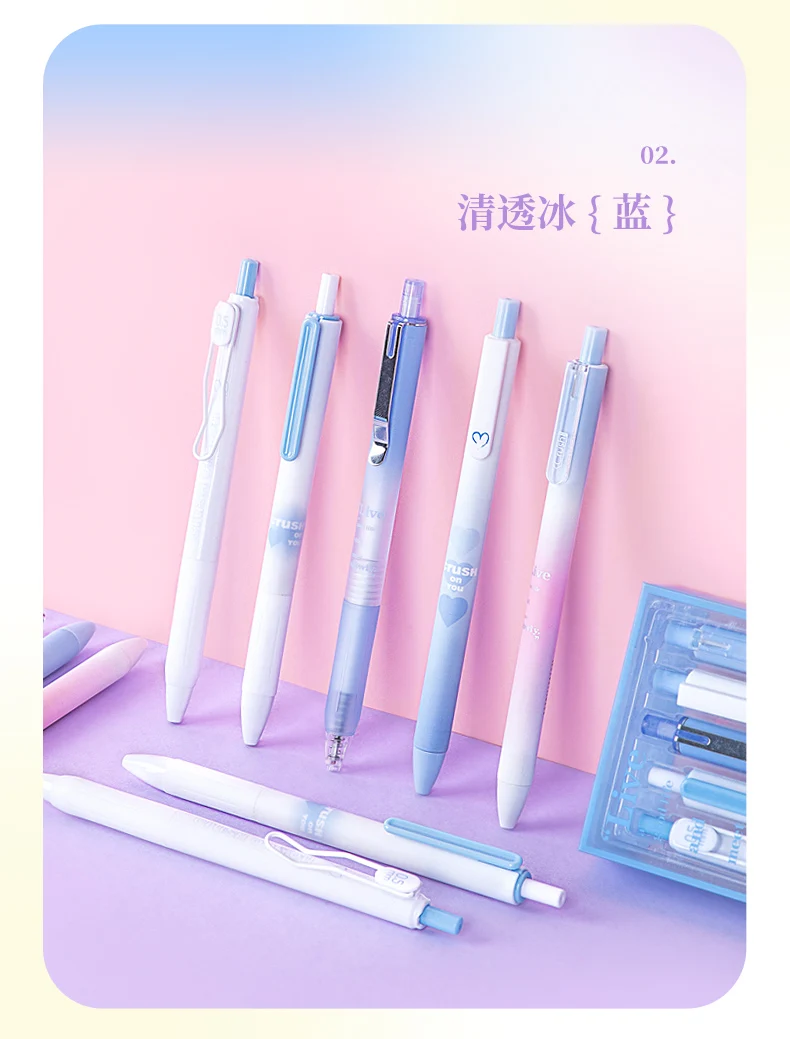 キキセレクトL 送料450円込 Kikiデザイン+ミニおすそ分け+インクツール Kinbor Kawaii Press Gel Pen 0.5mm Black Lip Glaze Sery