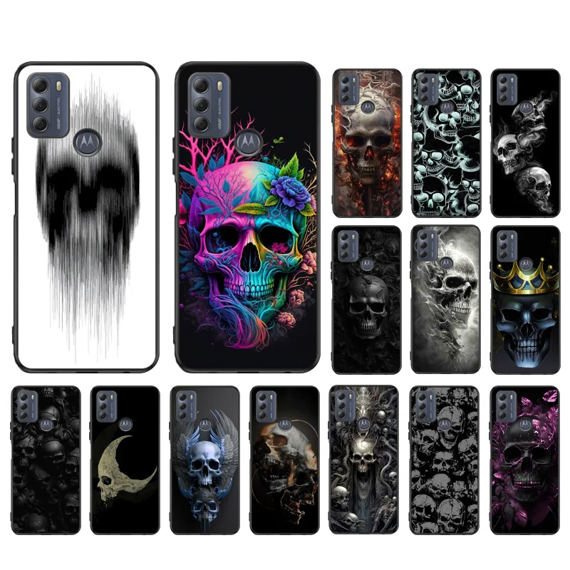 

Skull Art Phone Case For Moto G10 G20 G30 G100 G22 G41 G13 G23 G31 G32 G40 G60 E22 E20 E30 E40 E32 Edge 20 Lite 30Neo