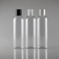 30/50/60ml 120ml 150/200/250/300ml 500ml 1/2/4/8oz 16oz empty round Plastic pet Bottle with Spouted flip disc top Dispensing cap