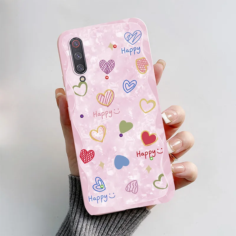 Cute Cartoon Butterfly Shockproof Silicone Case Cover - Fits Xiaomi Mi 9 Lite