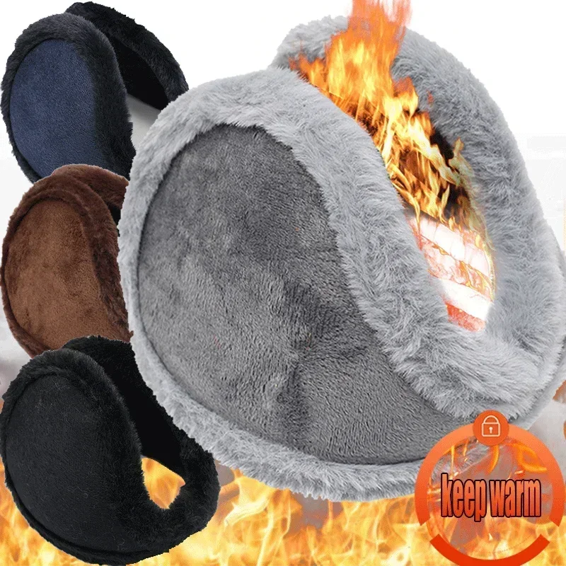 Ear Muffs Hair Dye Ear Muffs Soft Plush Thickening Ear Warmer Women Men Cold Proof Fashion Winter Earmuffs Solid Color Earflap Outdoors Protection