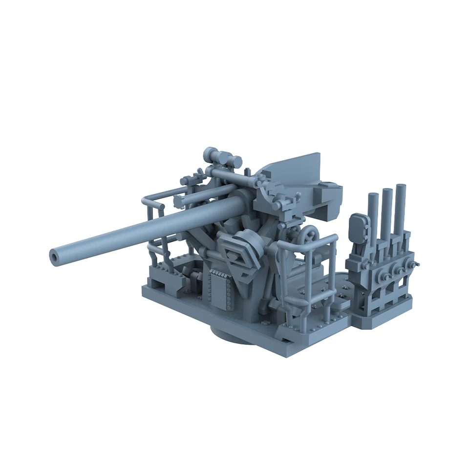 1/200 Scale Japanese Anti-Aircraft Gun Model Kit - 25mm Metal Parts For Ship Models (8pcs Set)